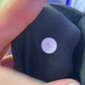 Black lululemon size 8 with mesh detail